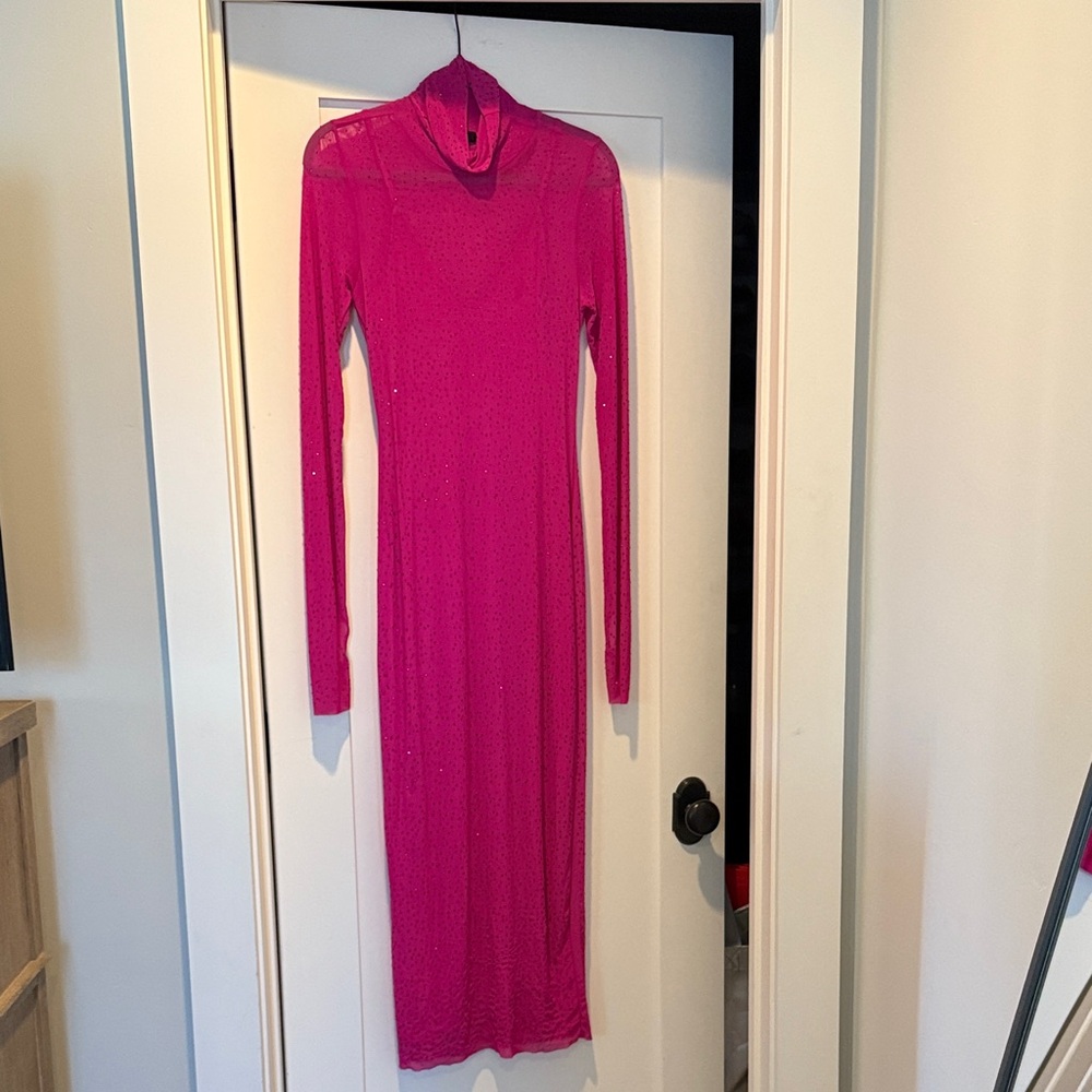 AFRM Fuchsia Long Sleeve Dress